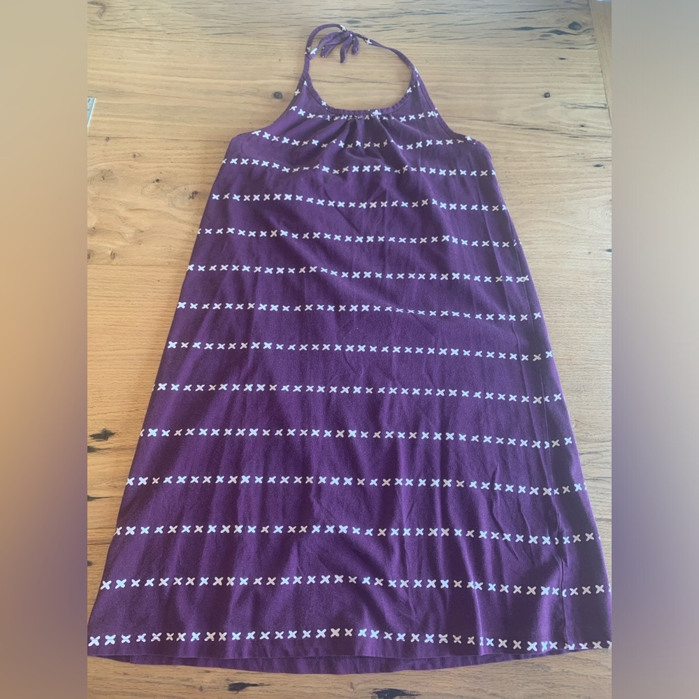 Hanna‎ Andersson Halter Dress Purple Girls 14 Preloved